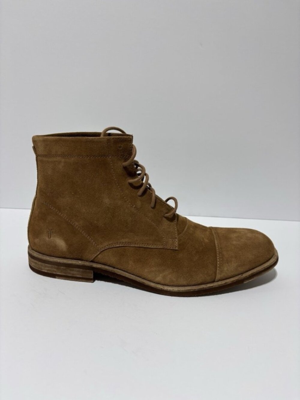 Frye Men’s Sam Lace-Up Boots Brown Suede, Size 12 M